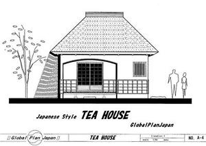 300x212 old style! japanese traditional house plan tea house temple shrine - Japanese House Drawing