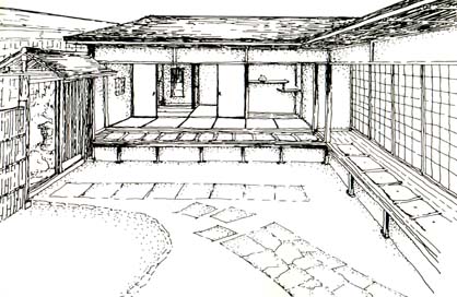 418x272 The Japanese Classroom - Japanese House Drawing