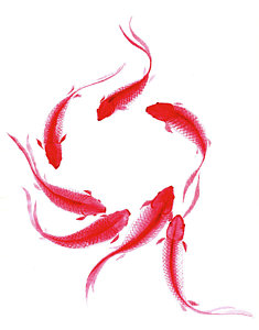235x300 Japanese Koi Drawings Fine Art America - Japanese Koi Drawing