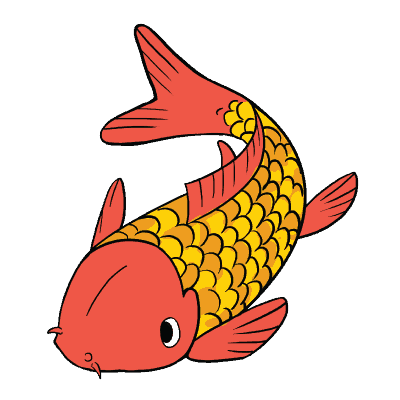 400x400 Drawing Japanese Koi Fish Transparent Png Clipart Free Download - Japanese Koi Drawing