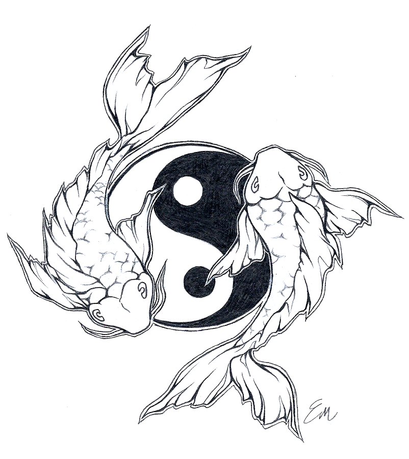 802x900 Japanese Koi Fish Clip Library Download - Japanese Koi Fish Drawing