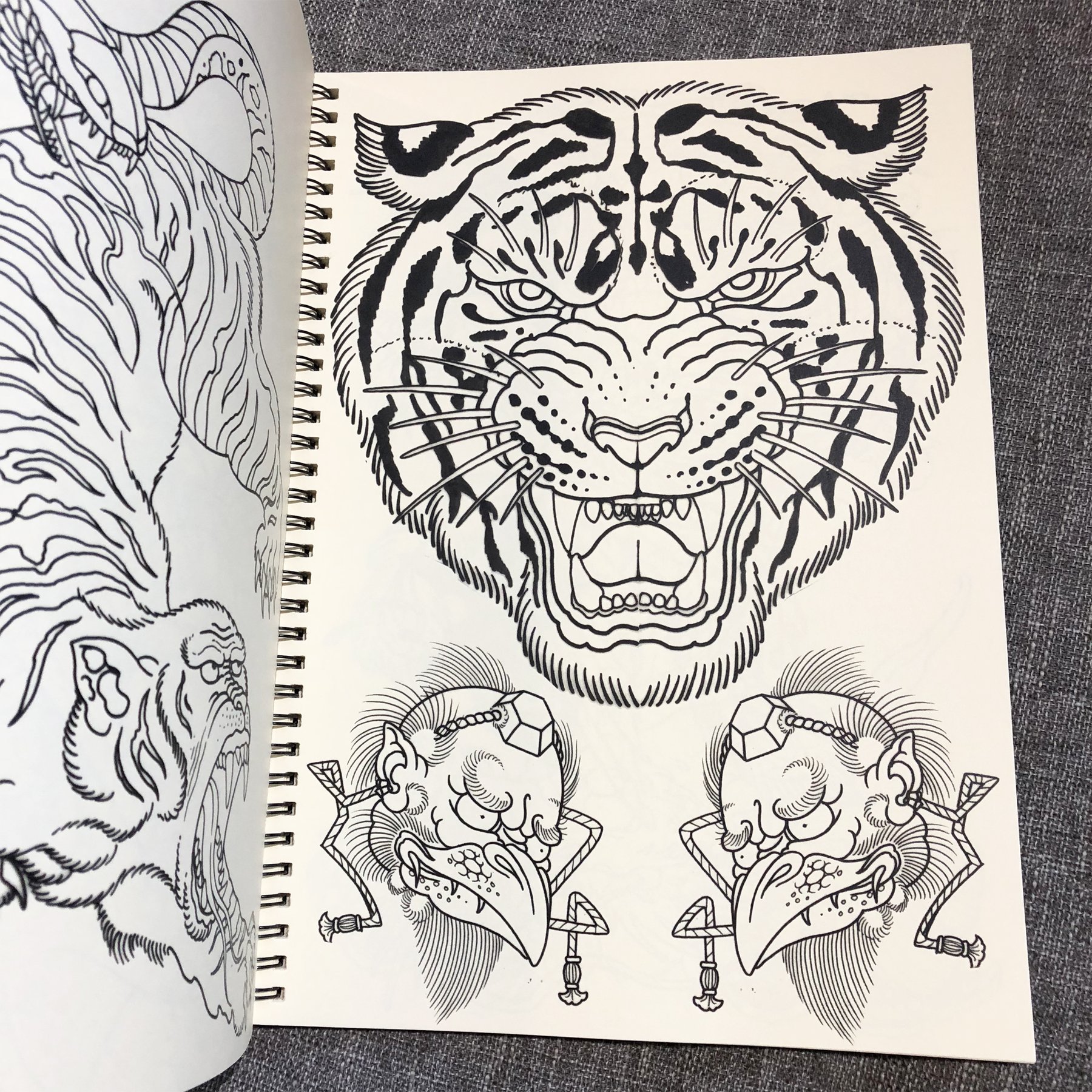 1800x1800 Steve Morante - Japanese Line Drawing