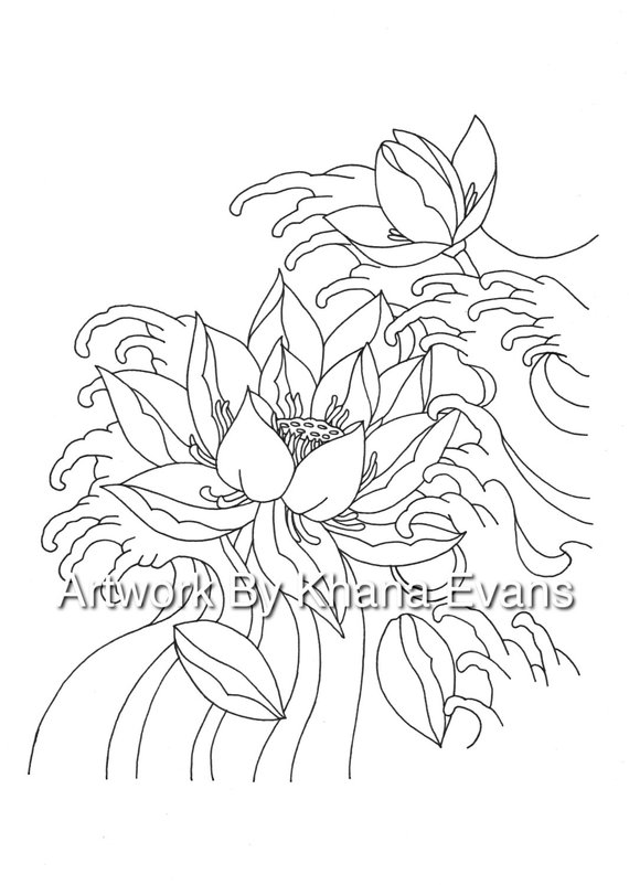 570x802 Chrysanthemum Drawing Lotus Japanese For Free Download - Japanese Lotus Drawing