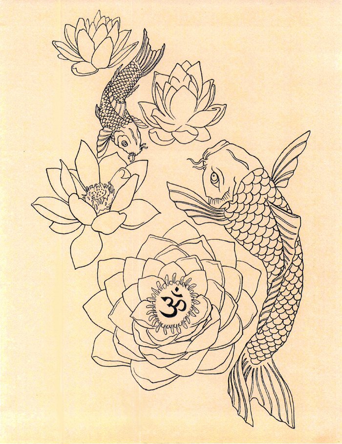 700x907 Lotus Drawings - Japanese Lotus Drawing
