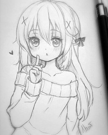 379x473 Drawing - Japanese Manga Drawing