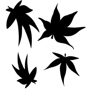 400x400 Japanese Maple Brush - Japanese Maple Leaf Drawing