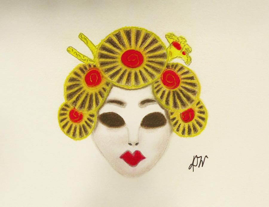 900x692 Japanese Mask Drawing - Japanese Mask Drawing