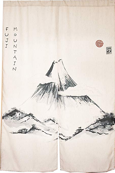 453x679 Karuilu Home Japanese Noren Doorway Curtaintapestry - Japanese Mountain Drawing