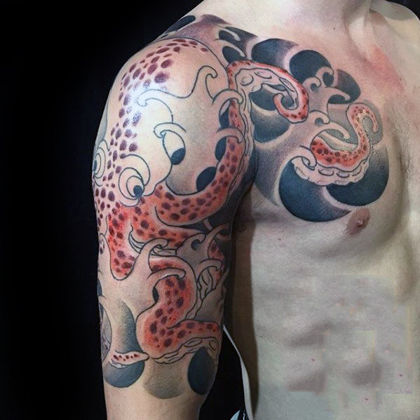 599x599 Japanese Octopus Tattoo Designs For Men - Japanese Octopus Drawing