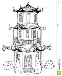 260x317 download pagoda black and white clipart japanese pagoda chinese - Japanese Pagoda Drawing