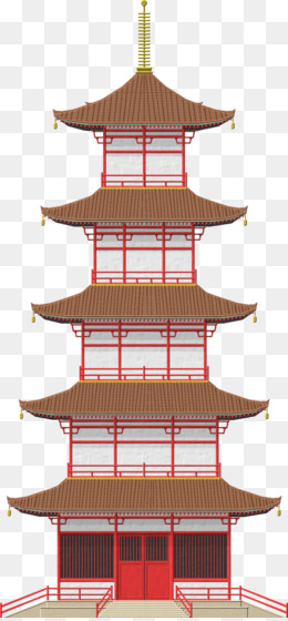 260x560 pagoda png - Japanese Pagoda Drawing
