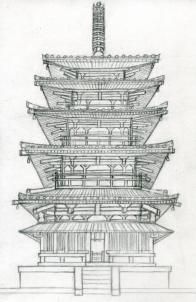 196x302 how to draw a pagoda, japanese pagoda step prom japanese - Japanese Pagoda Drawing