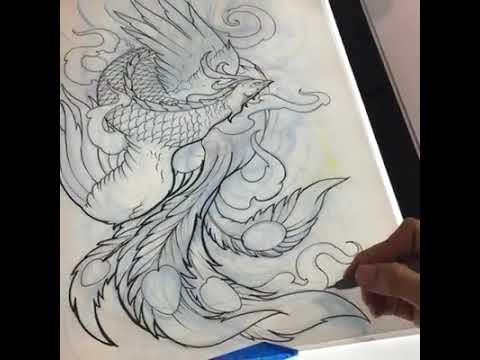 480x360 Japanese Phoenix - Japanese Phoenix Drawing