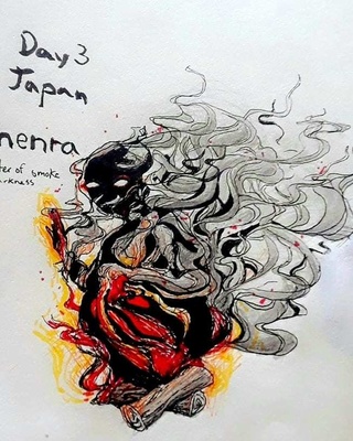 Japanese Smoke Drawing At Paintingvalley Com Explore Collection Of Japanese Smoke Drawing