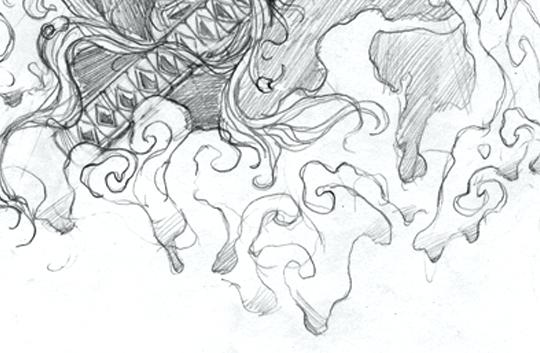 540x353 Japanese Designs To Draw Geisha Tattoo Right Half Sleeve Japanes - Japanese Smoke Drawing