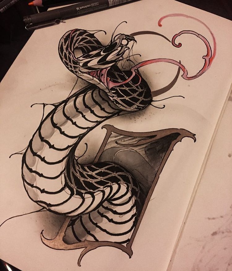 750x875 Joao Bosco Neo Japanese Tattoo Tattoos, Snake Tattoo - Japanese Snake Drawing
