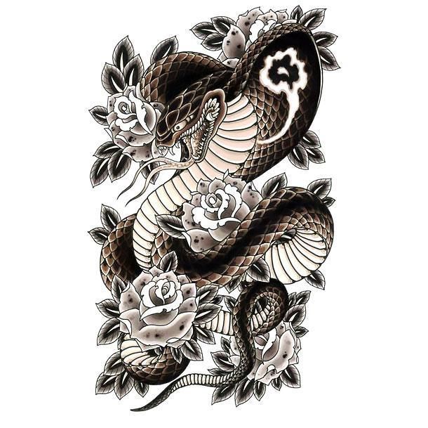610x609 Afficher Limage Dorigine Tatuoinnit Japanese Snak On Japanese - Japanese Snake Drawing