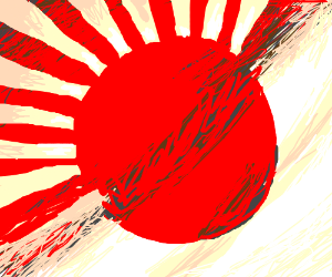 300x250 rising sun flag to todays japanese flag drawing - Japanese Sun Drawing
