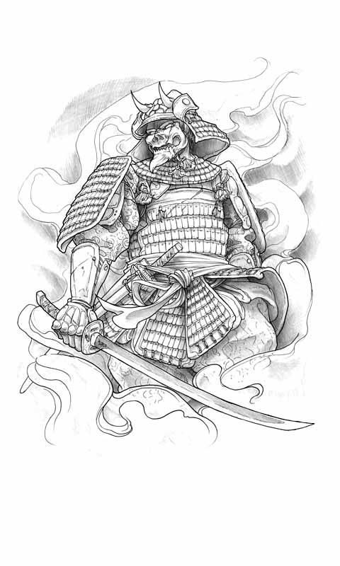 480x800 japanese tattoo designs for men and women artdrawings samurai - Japanese Tattoo Drawing