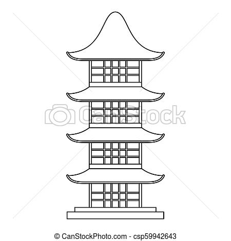 Japanese Temple Drawing at PaintingValley.com | Explore collection of ...