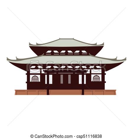 450x470 japan temple vector vector illustration japan, tokyo temple - Japanese Temple Drawing