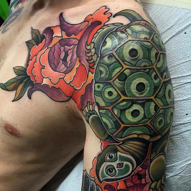 640x640 Best Sea Turtle Tattoo Designs Meanings - Japanese Turtle Drawing