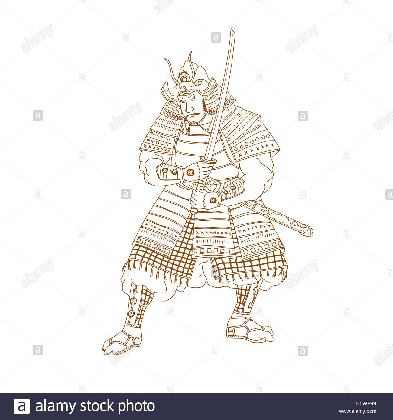1300x1390 Samurai Sketch Drawing New Best Character Outfit Collection - Japanese Warrior Drawing