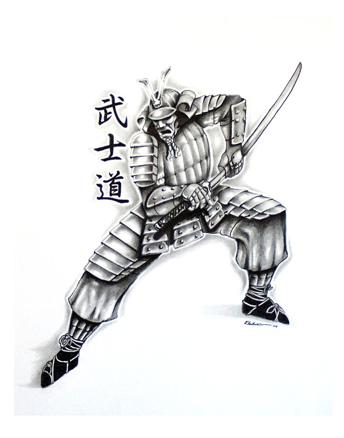 707x900 Samurai Tattoo Design Drawing - Japanese Warrior Drawing