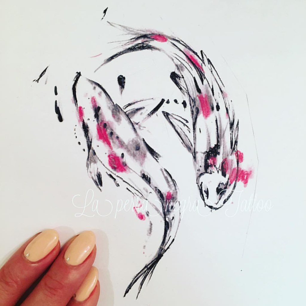 1024x1024 drawing for customer today i think i like japanese water - Japanese Water Drawing