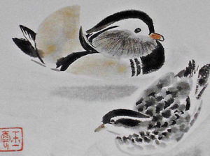 300x224 japanese sumi e drawing sample book kikan suibokuga water - Japanese Water Drawing