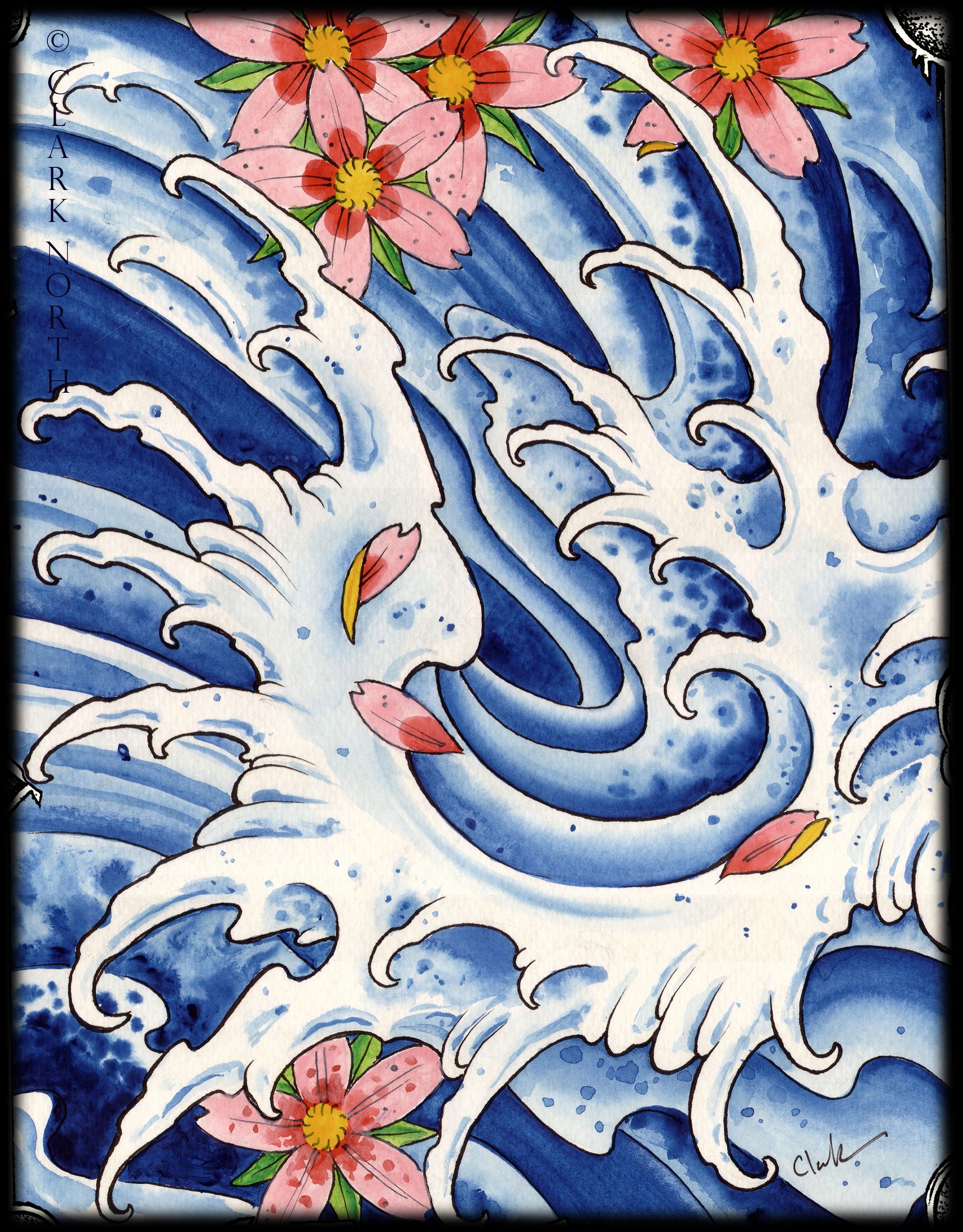 2256x2886 Japanese Water Wallpapers - Japanese Water Drawing