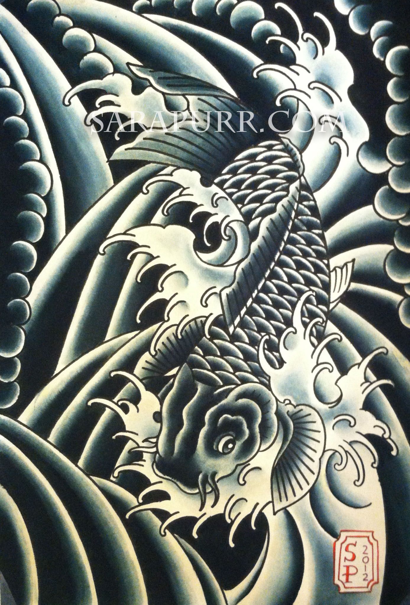 1387x2047 Japanese Water Drawing - Japanese Water Drawing