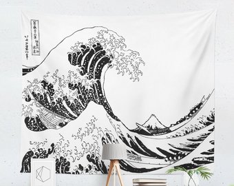 340x270 wave off kanagawa etsy - Japanese Wave Drawing