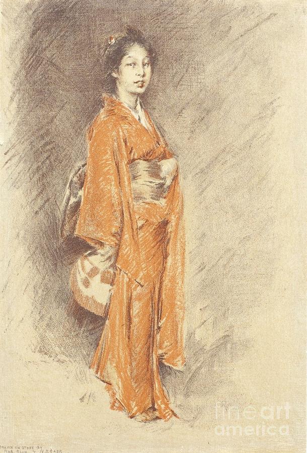 610x900 japanese woman in kimono drawing - Japanese Woman Drawing