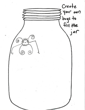 270x350 Bug Jar Drawing Worksheet - Jar Drawing