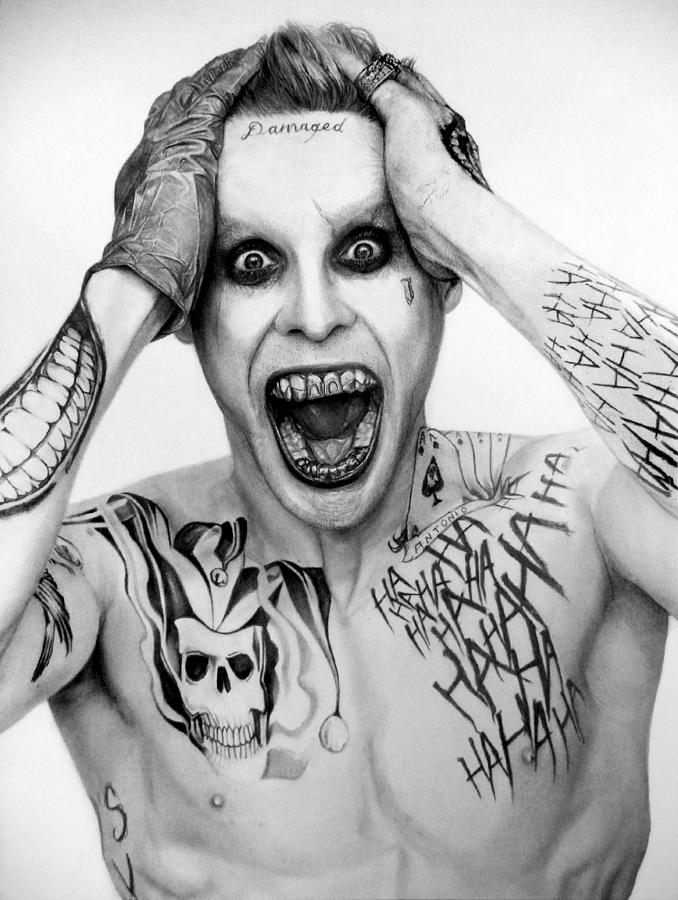 678x900 Jared Leto As The Joker Drawing - Jared Leto Joker Drawing