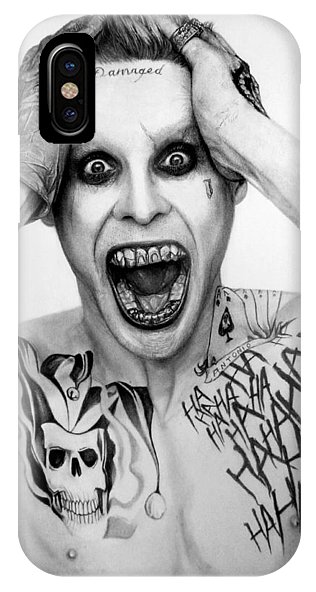 316x592 Jared Leto As The Joker Iphone X Case For Sale - Jared Leto Joker Drawing