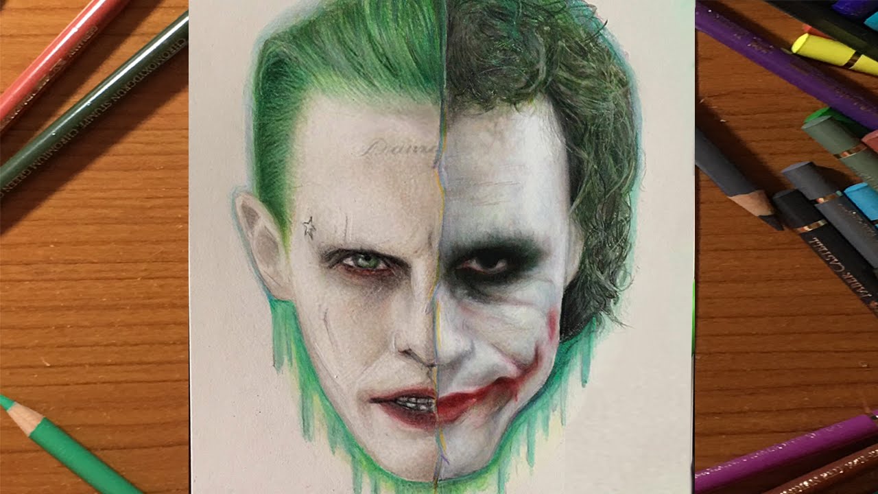 1280x720 Joker Drawing - Jared Leto Joker Drawing