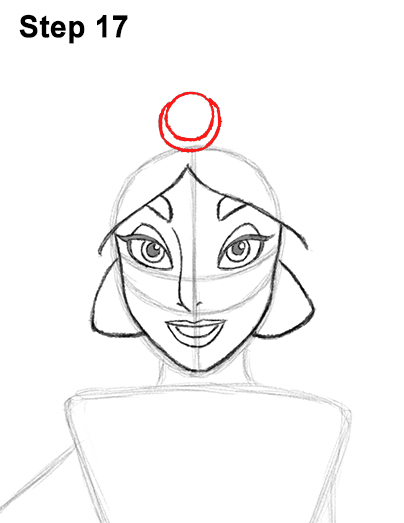 404x523 how to draw jasmine - Jasmine Drawing