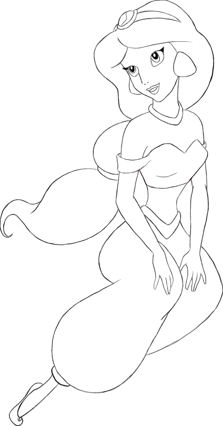 729x1393 how to draw jasmine - Jasmine Drawing