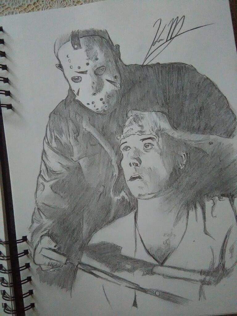 768x1024 Jason Kill Drawing Horror Amino - Jason Drawing
