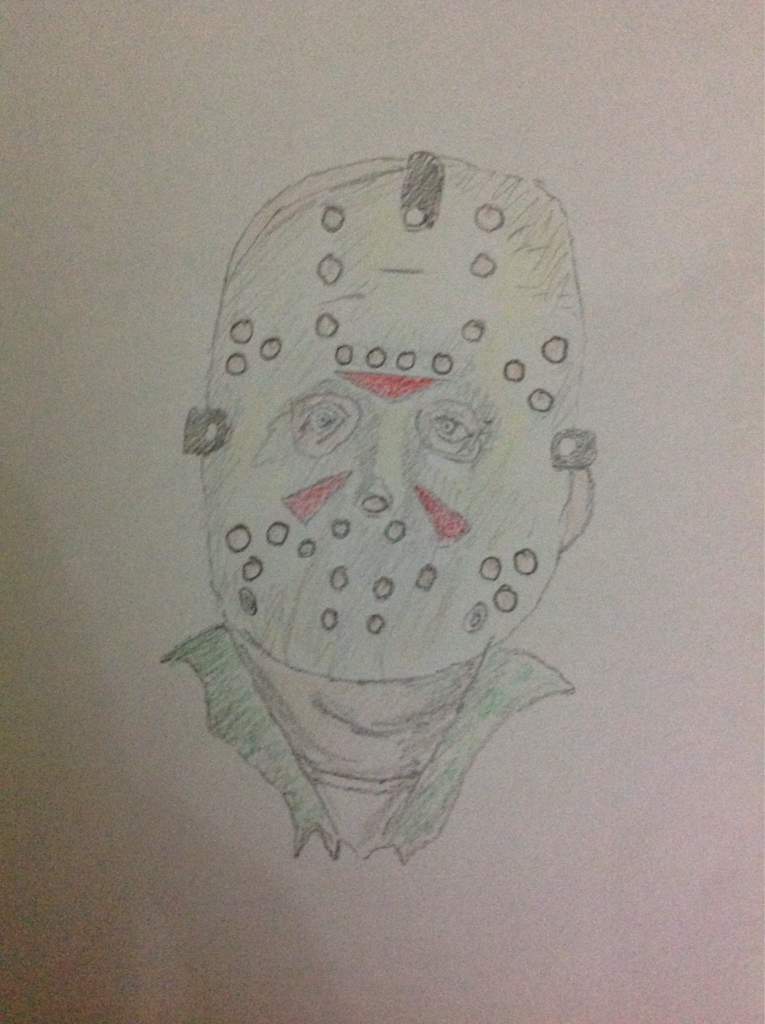 765x1024 How To Draw A Jason Hockey Mask Part Friday - Jason Mask Drawing