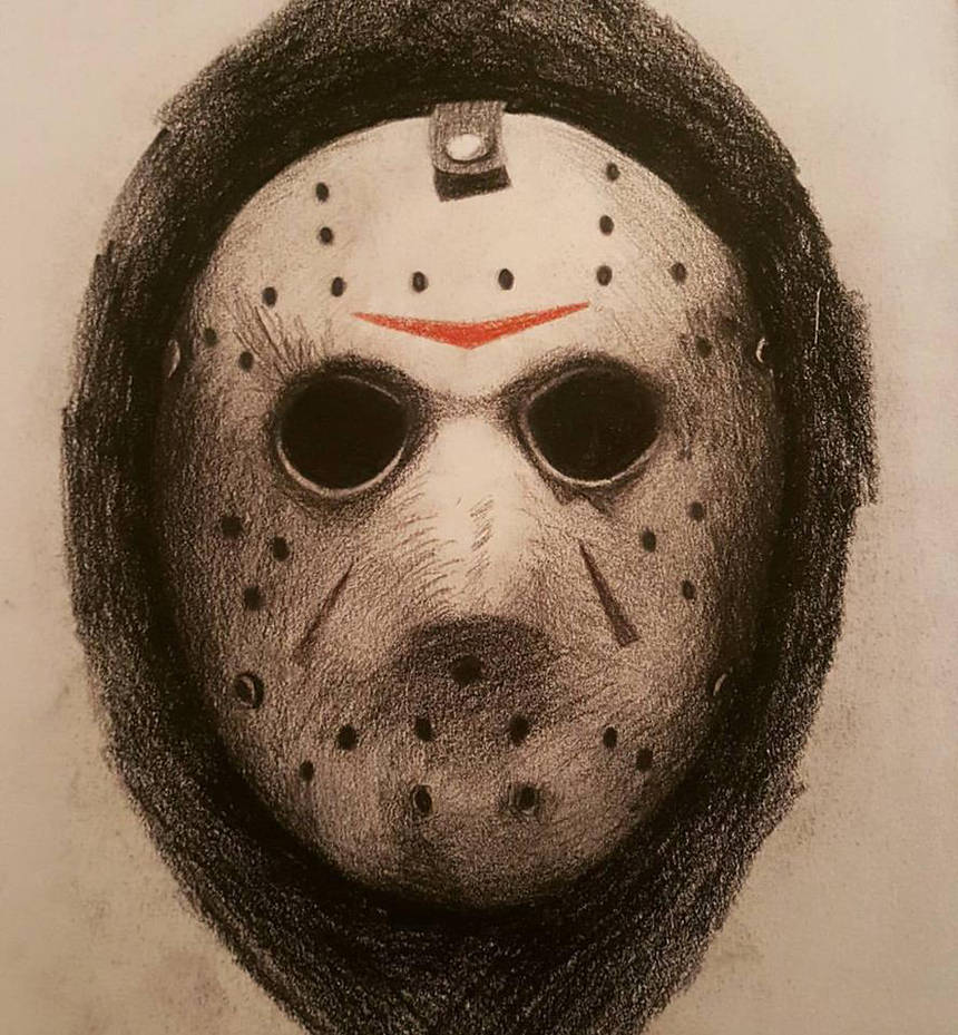 Jason Mask Drawing at PaintingValley.com | Explore collection of Jason ...