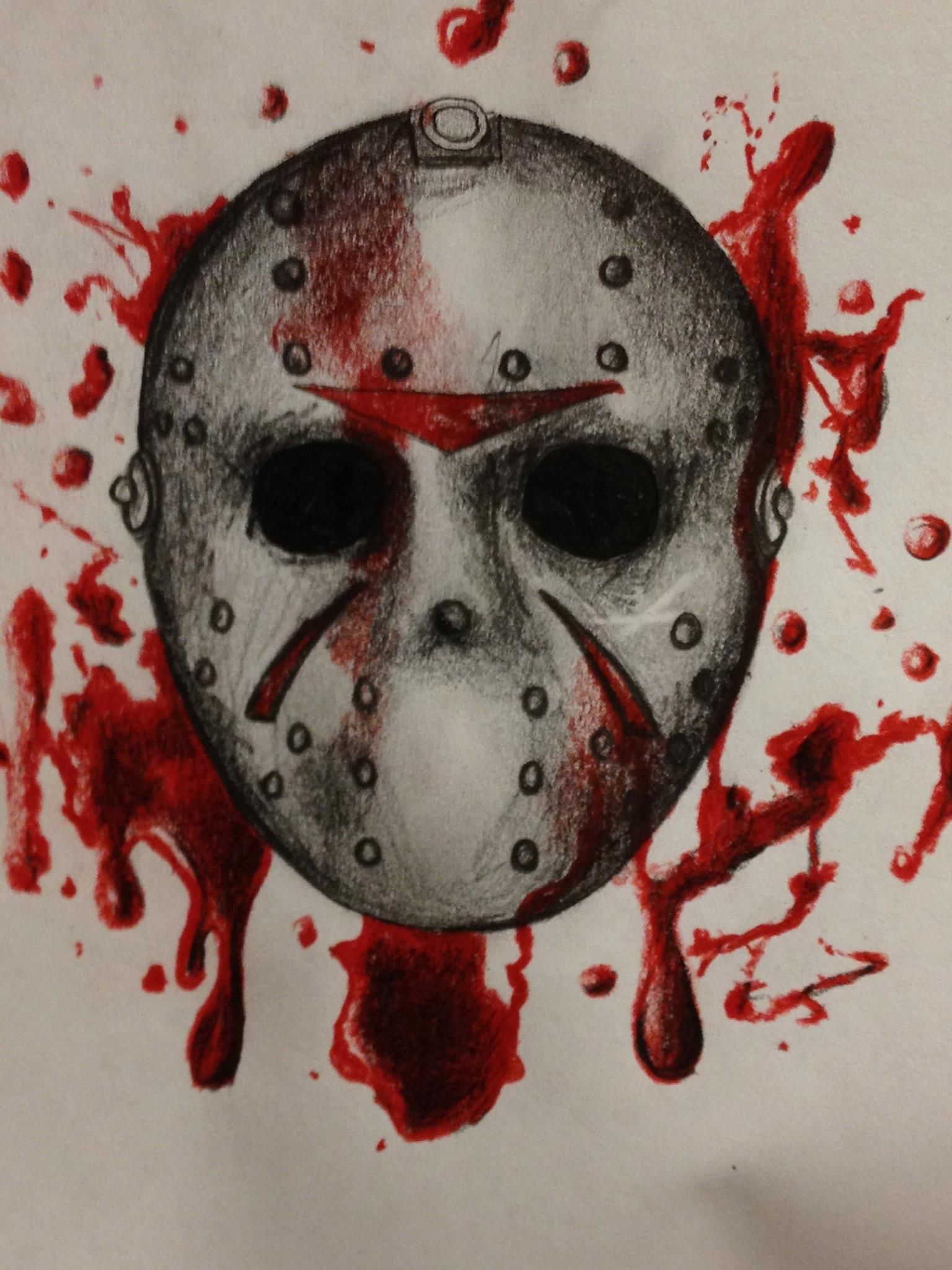 1536x2048 Jason Mask Tattoo Design My Art Mask Tattoo, Tattoo Designs - Jason Mask Drawing