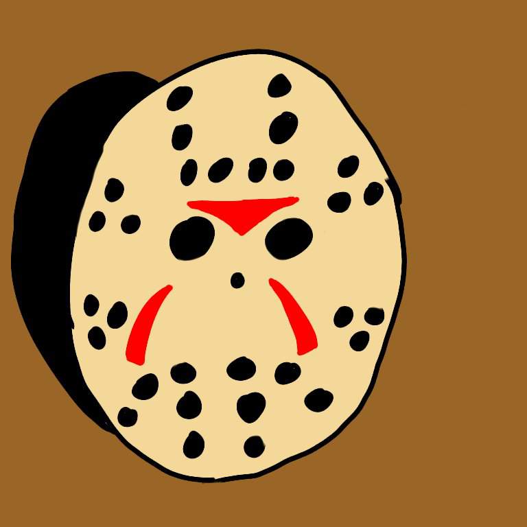 768x768 Part Jason Mask - Jason Mask Drawing