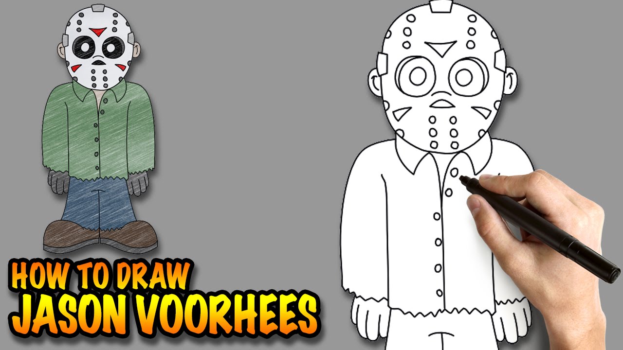 1280x720 how to draw jason voorhees - Jason Voorhees Cartoon Drawing