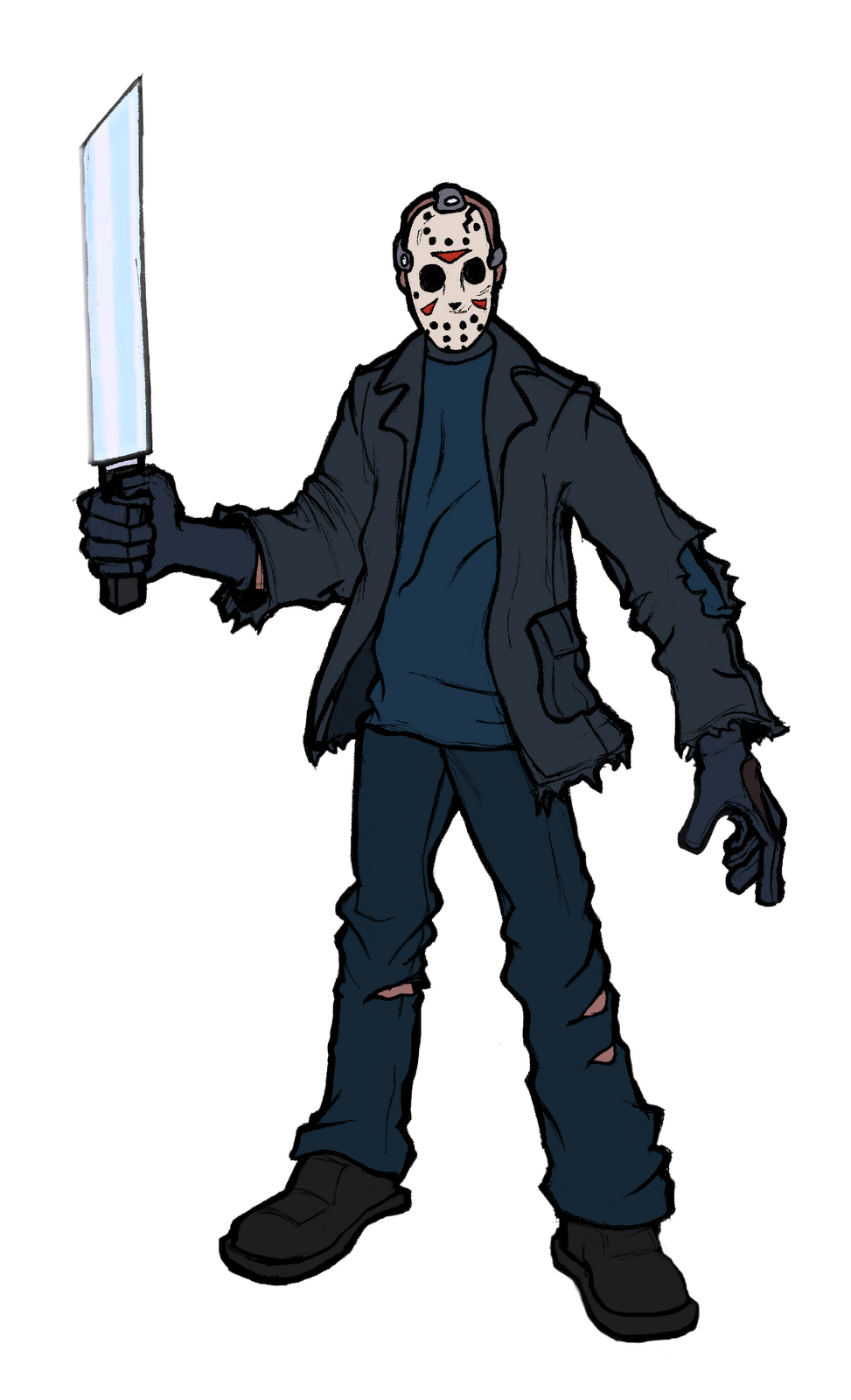 973x1600 jason voorhees sagar sharma - Jason Voorhees Cartoon Drawing