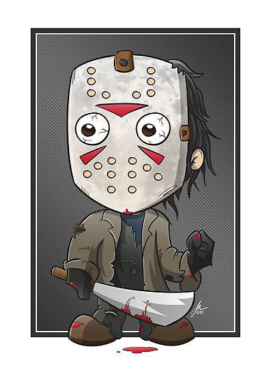 388x550 jason voorhees on behance - Jason Voorhees Cartoon Drawing
