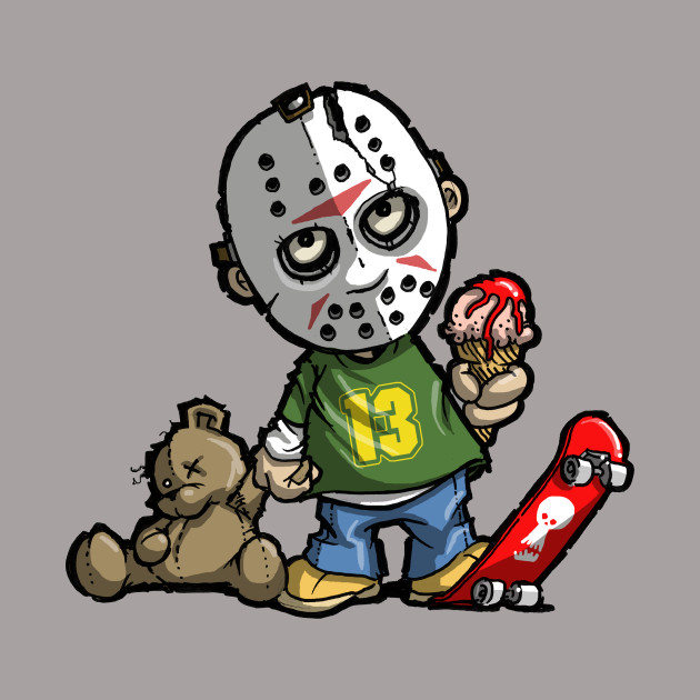 630x630 Little Jason - Jason Voorhees Cartoon Drawing