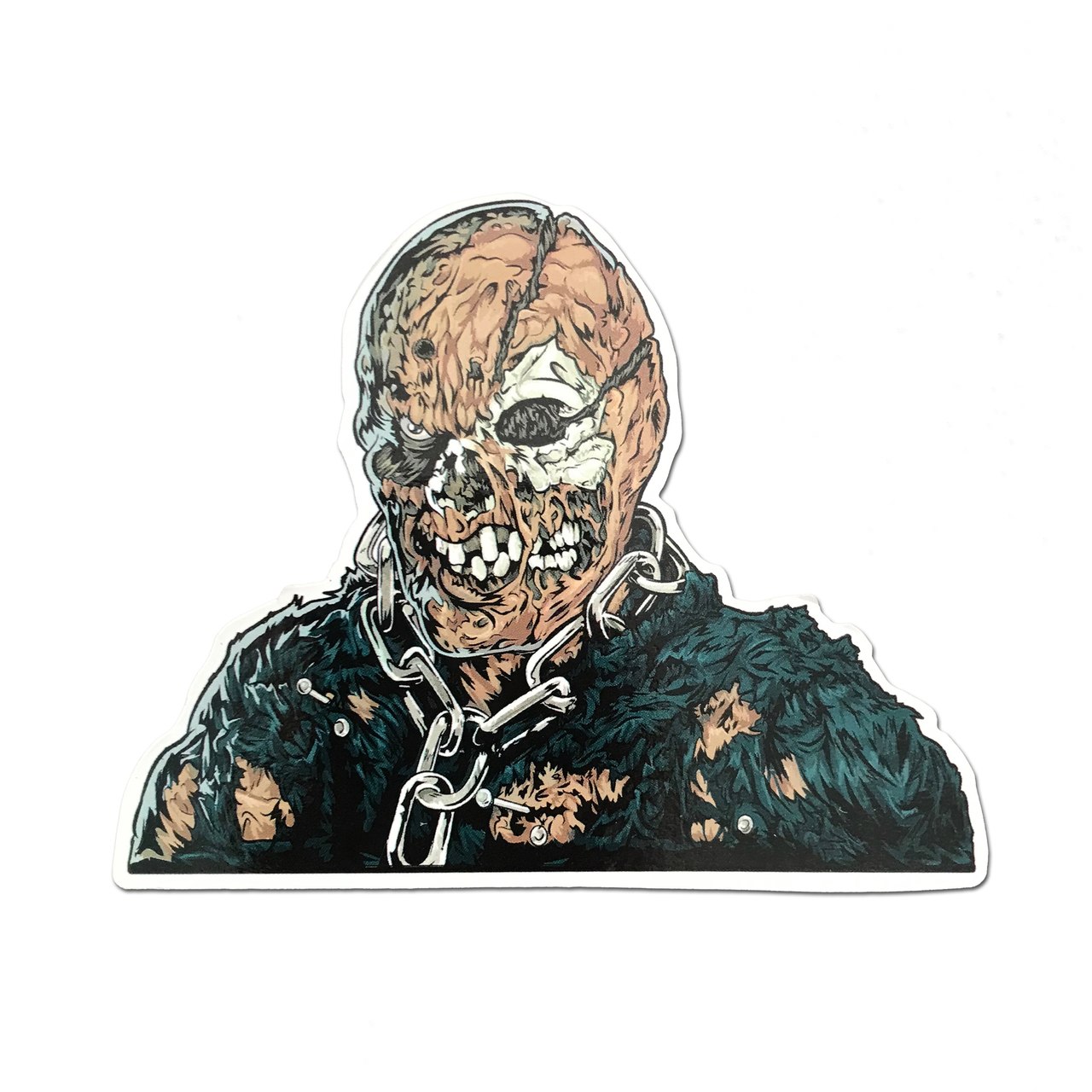 1280x1280 jason voorhees unmasked sticker - Jason Voorhees Drawing